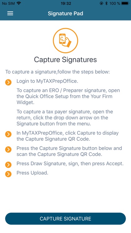 MyTAXPrepOffice Signature Pad