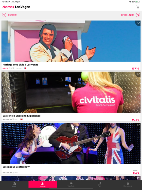 Screenshot #5 pour Guide de Las Vegas Civitatis