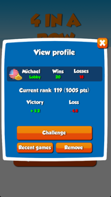 4 in a Row Multiplayer screenshot
