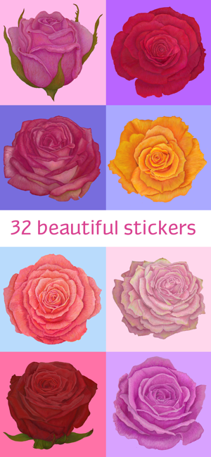 Roses for Friends Stickers(圖2)-速報App