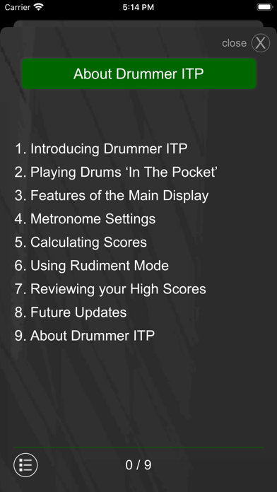 Drummer ITP - Rudiment Trainer