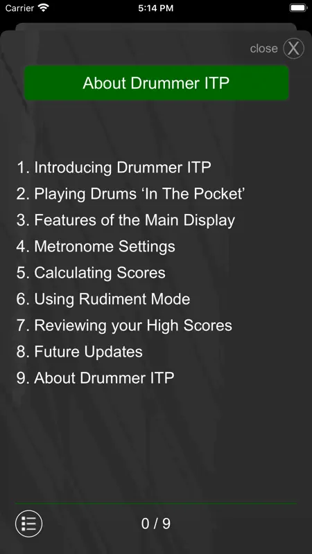 Drummer ITP - Rudiment Trainer screenshot 8 of 9