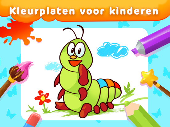 Kinder kleurboek voor peuter iPad app afbeelding 1