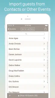 guest list organizer. iphone screenshot 1