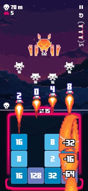 Invaders 2048 Screenshot