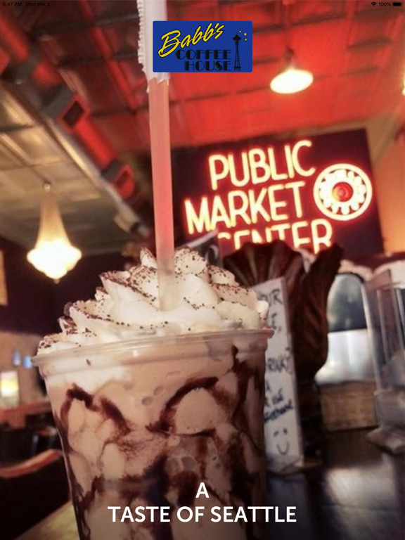 Babb's Coffee House iPad screenshot 1 - Food & Drink app