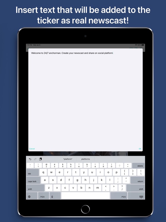 24/7 - Breaking news iPad screenshot 3 - Social Networking app
