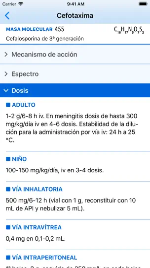 Captura de pantalla de Guía Mensa en iPhone 1