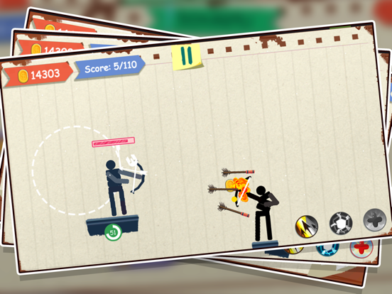 Stick Now: Stickman Bow Battle iPad screenshot