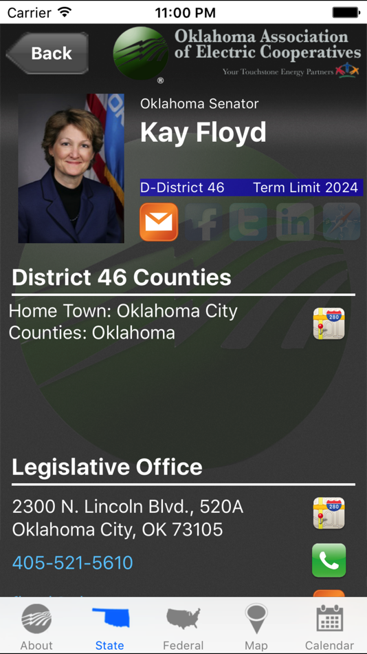 #4. Oklahoma Legislative Guide (iOS) 由: OAEC