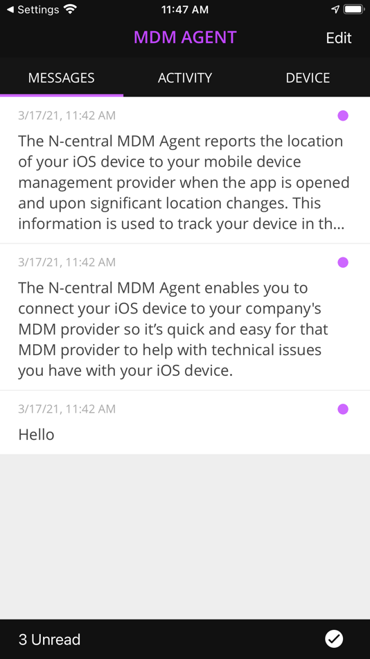 #1. N-central MDM Agent (iOS) By: N-able Technologies Inc.