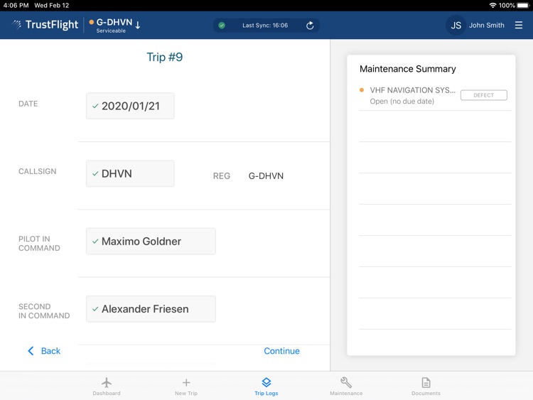 TrustFlight Tech Log
