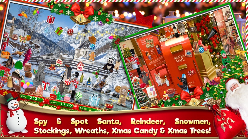 #5. Hidden Object Christmas Puzzle (iOS) โดย: Brainfull, LLC