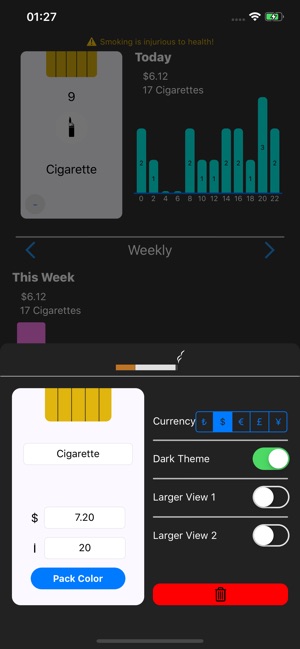 Cigarette Count