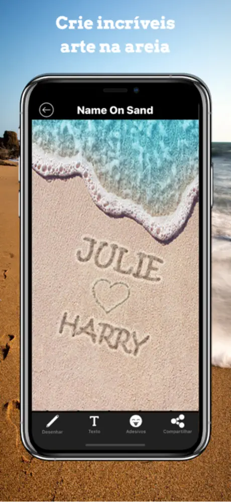 Write Name on Sand – Name Art