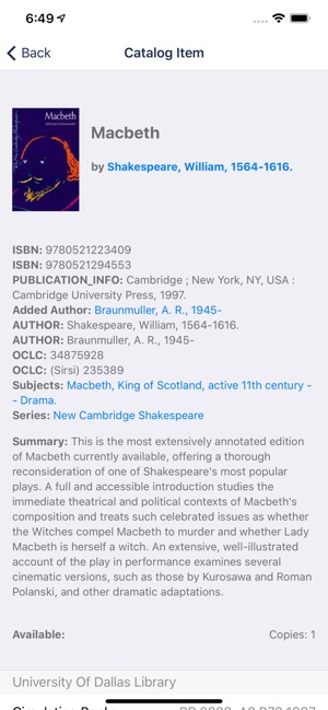University of Dallas Library(圖4)-速報App