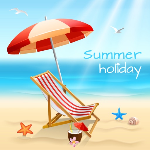 Beach Holiday Stickers Pack Icon