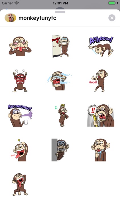 Monkey Funy Sticker