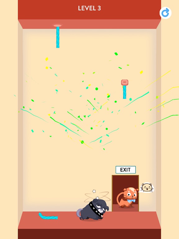 Rescue Kitten - Rope Puzzle iPad screenshot 5 - Games app