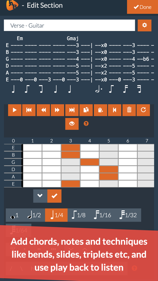 #3. Guitar Notepad - Tab Editor (iOS) 由: Codefad