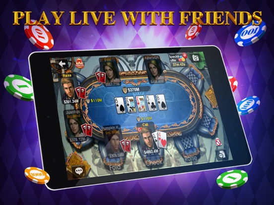 DH Texas Poker iPad app afbeelding 5