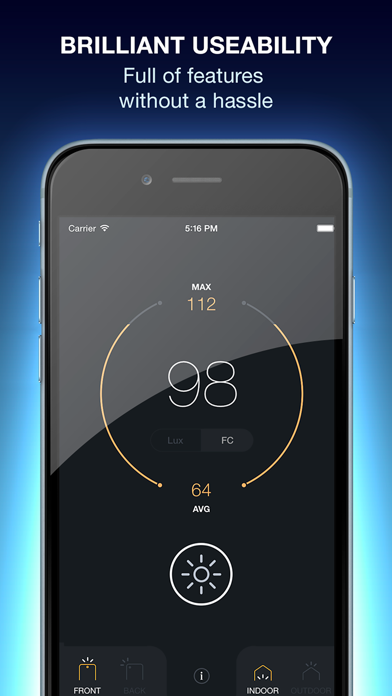 Lux Light Meter Pro Screenshot