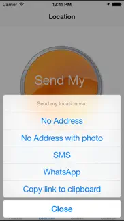 no address - send my location iphone screenshot 2