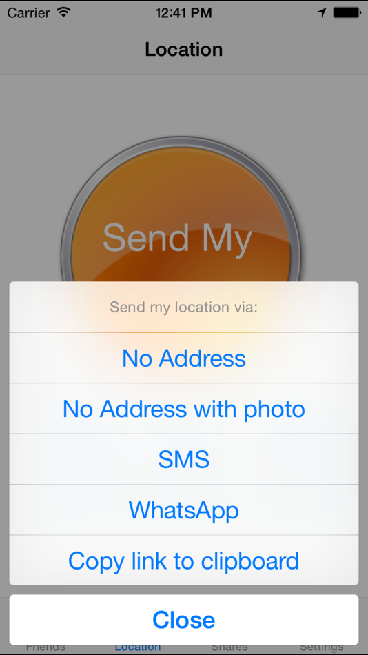 #2. No Address - Send My Location (iOS) 由: ZmnSoft ltd