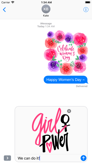 Happy Women's Day Stickers Set Screenshot