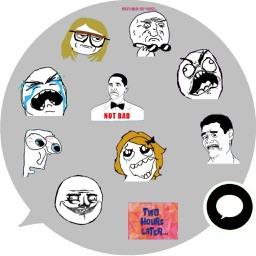 Troll Face Emoji Stickers