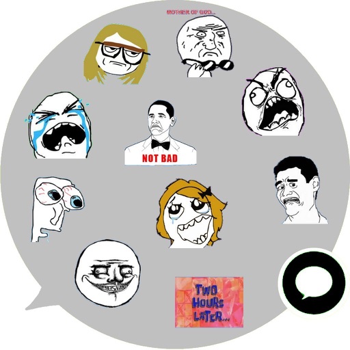 Troll Face Emoji Stickers icon