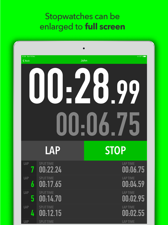 Best Multi Stopwatch Lite iPad screenshot 5 - Utilities app