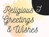 Religious Greetings and Wishes