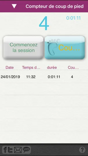 Capture d'écran de IPregnant Lite sur iPhone 8