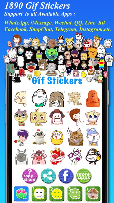 How to cancel & delete Gif Stickers for WhatsApp & Social Messenger from iphone & ipad 1