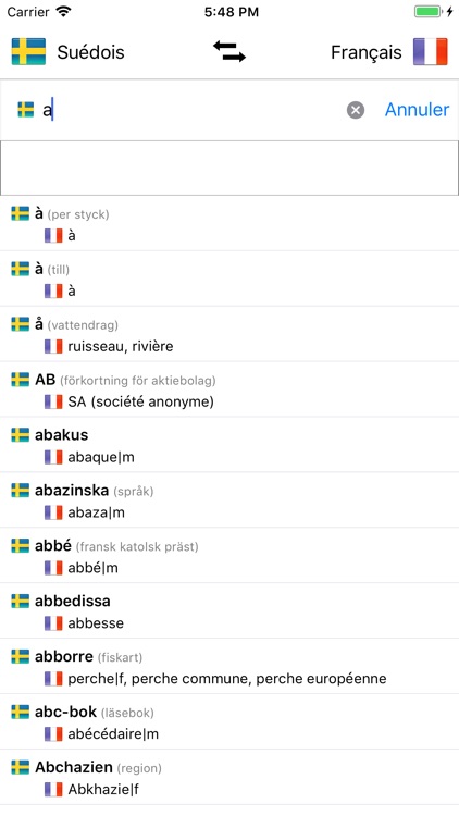 Dictionnaire Suédois-Français screenshot-3