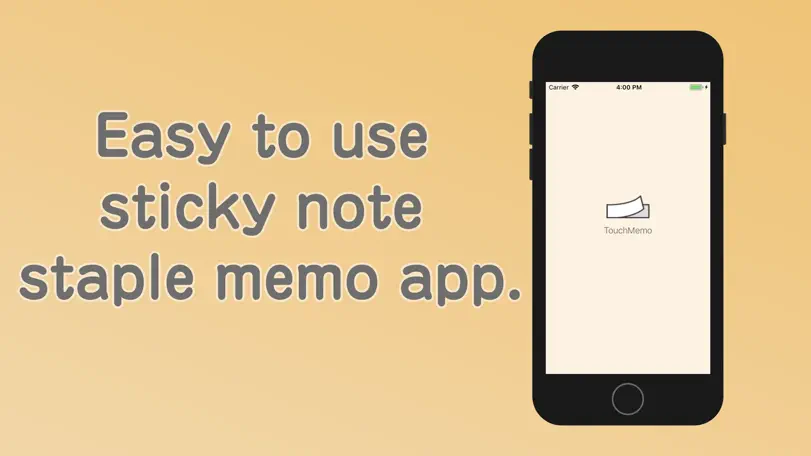 TouchMemo App Store screenshot 1