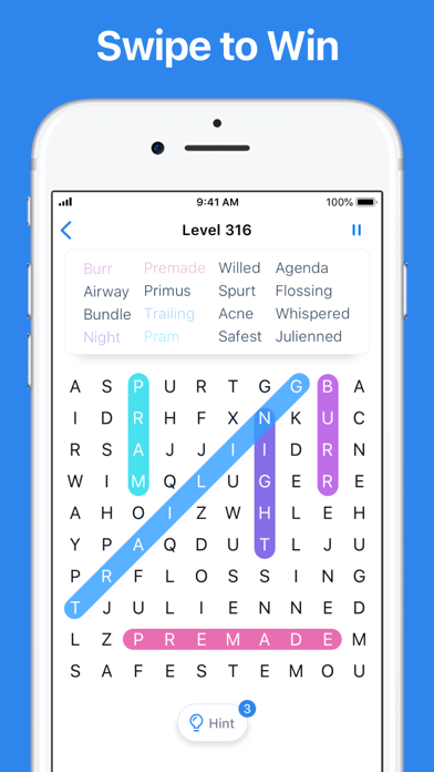 screenshot of Word Search - Crossword Game 3