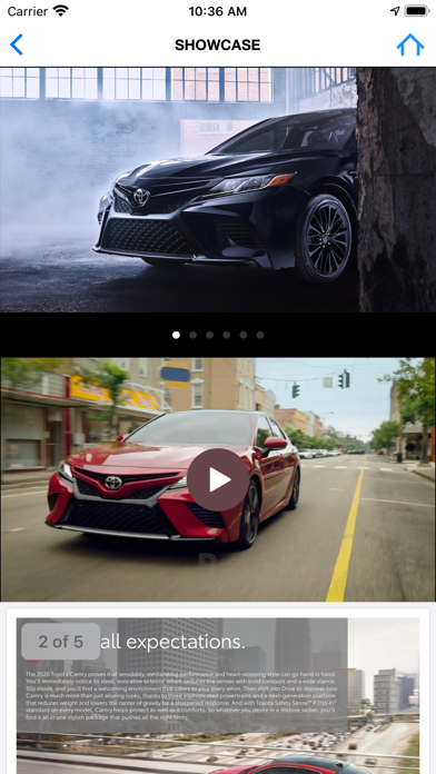 Toyota Camry Screenshot