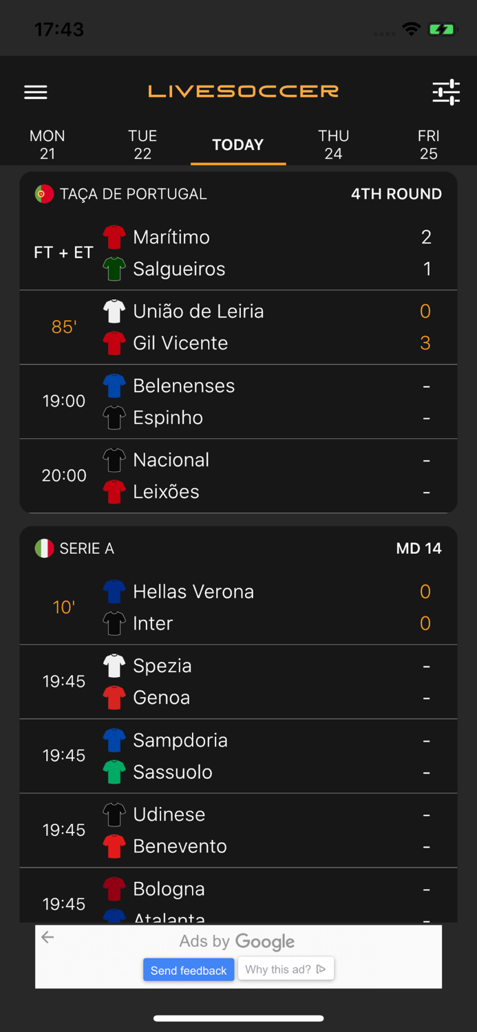 LiveSoccer - Football Scores