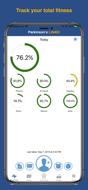 Parkinson's LifeKit Screenshot
