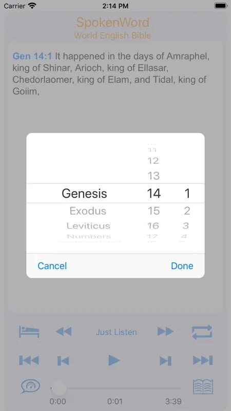 SpokenWord Audio Bible screenshot 2 of 2