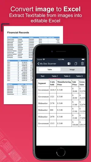Doc : Image to Excel Converter screenshot 2