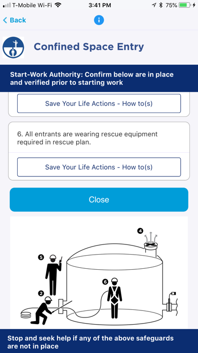 Chevron Start-Work Checks Screenshot