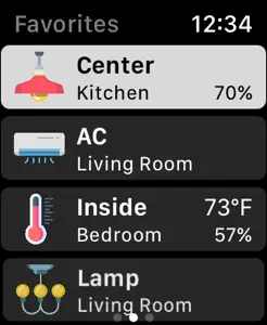 WristControl for HomeKit screenshot #1 for Apple Watch