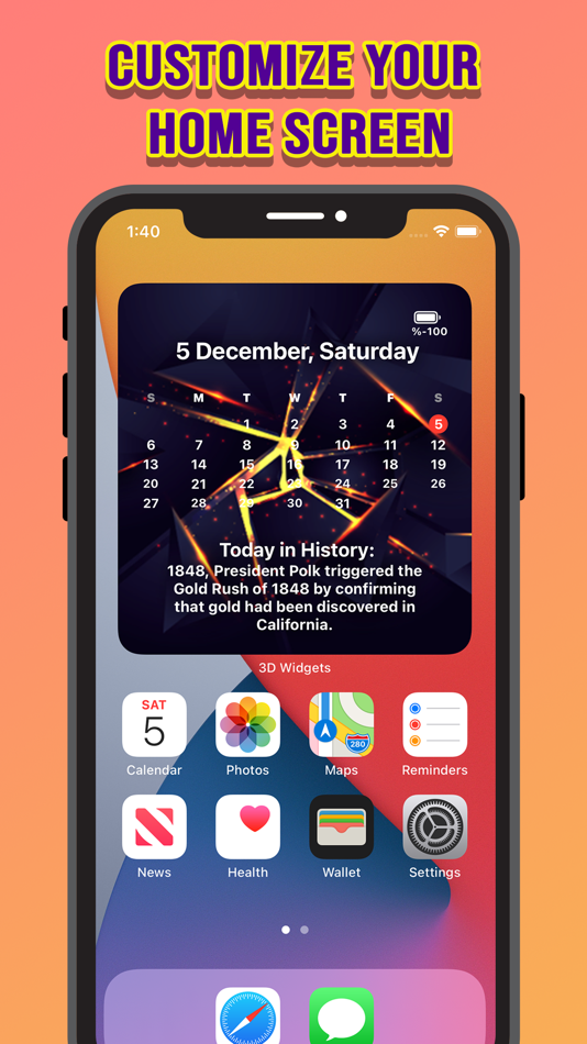 #2. 3D Widgets (iOS) By: Onder Gulsevdi