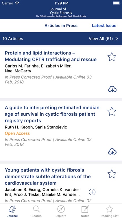 The Journal of Cystic Fibrosis