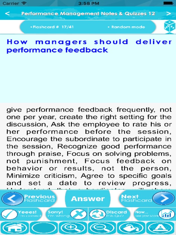 Screenshot #6 pour Performance Management Q&A App