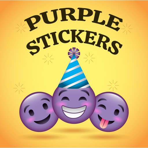 Animated Cute Purple Sticker