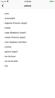dictionnaire des synonymes iPhone Captures Décran 3